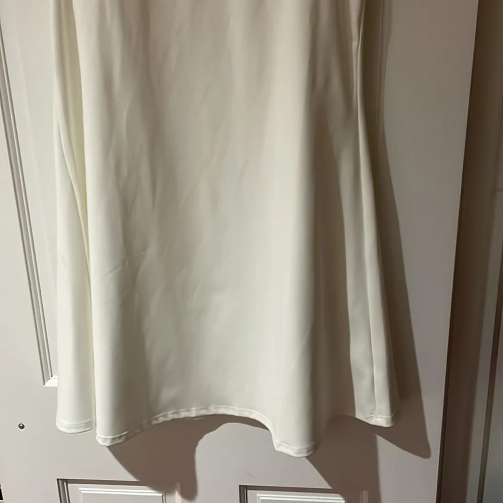 NWT sincerely jules white & pink trim v-neck active tennis golf dress size large - Picture 3 of 6